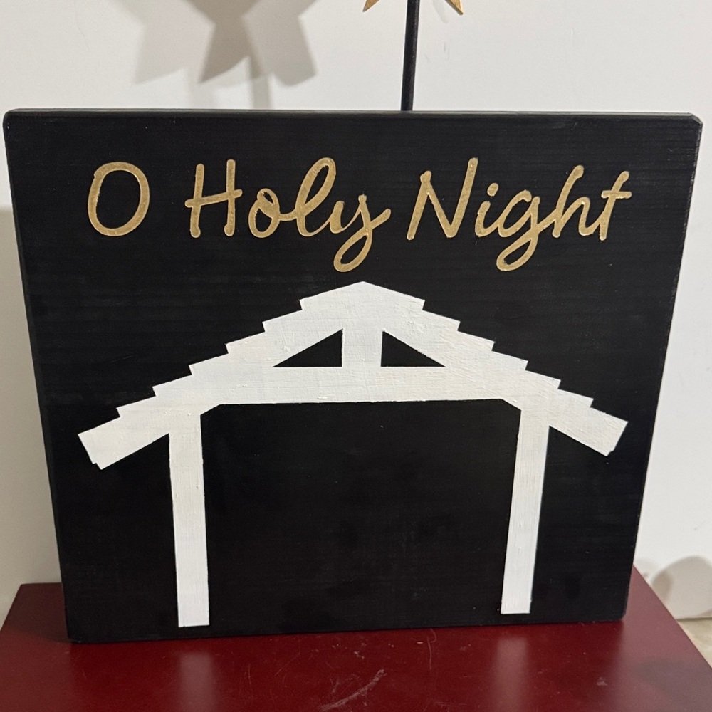 Wooden Block Silhouette Nativity Scene Decorations 13 pieces - Picture 5 of 13